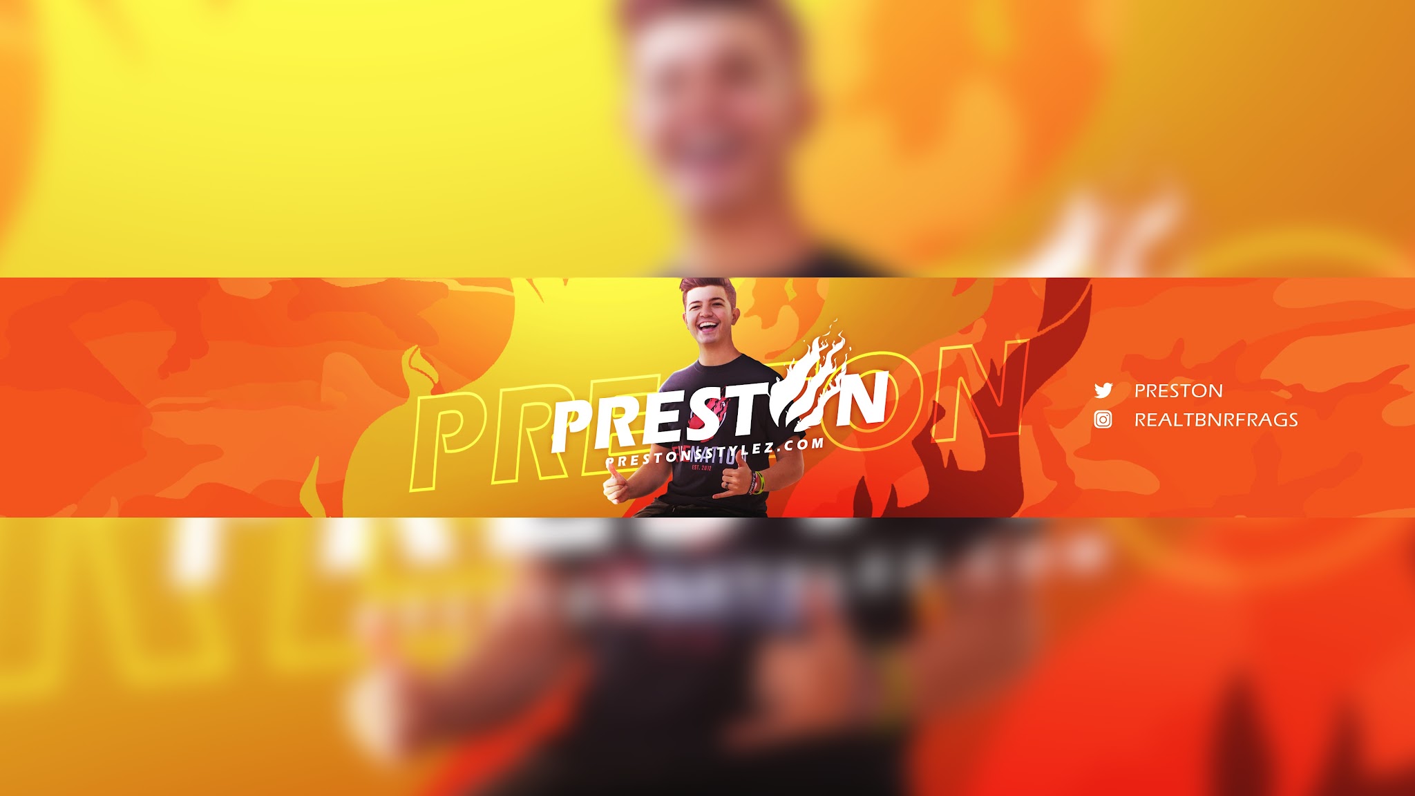 Preston YouTube banner